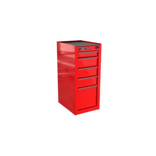 Champion Tool Storage FMP1505SL-RD 5-Drawer Standard Depth 15" FMPRO Side Locker | 15"W x 35"H x 20"D, Gloss Red