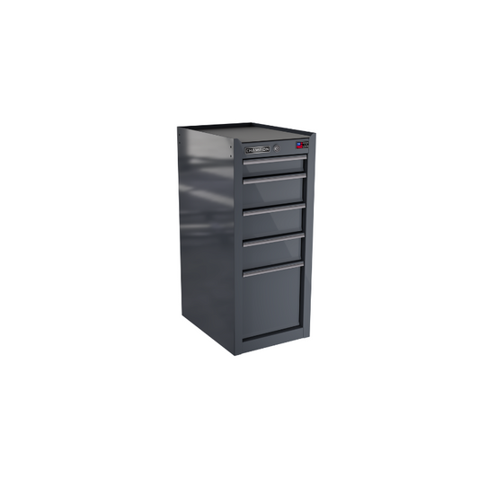 Champion Tool Storage FMP1505SL-SG 5-Drawer Standard Depth 15" FMPRO Side Locker | 15"W x 35"H x 20"D, Storm Grey