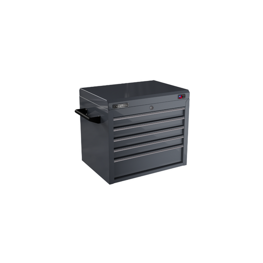 Champion Tool Storage FMP2705TC-SG 5-Drawer Standard Depth 27" FMPRO Top Chest | 27"W x 23"H x 20"D, Storm Grey