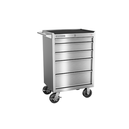 Champion Tool Storage FMPSA2705RC 5-Drawer Standard Depth 27" FMPRO Plus SST Roll Cab | 27"W x 43"H x 20"D, Stainless