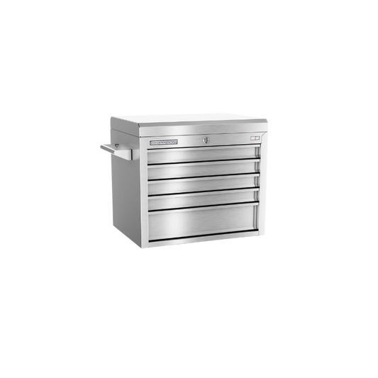 Champion Tool Storage FMPSA2705TC 5-Drawer Standard Depth 27" FMPRO Plus SST Top Chest | 27"W x 23"H x 20"D, Stainless
