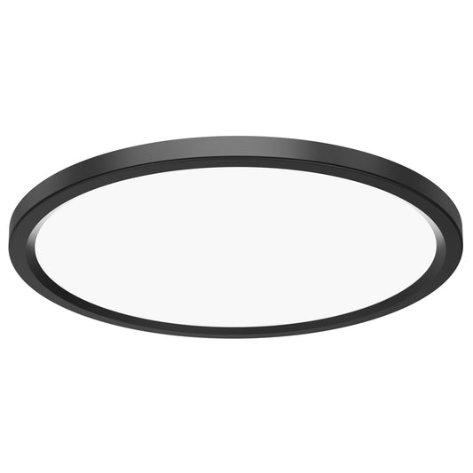 Feit Electric FP11EX6WYBK2 11 in. 13.7W (75W Replacement) Selectable White Round Black LED Flat Panel Ceiling Light (2-Pack)