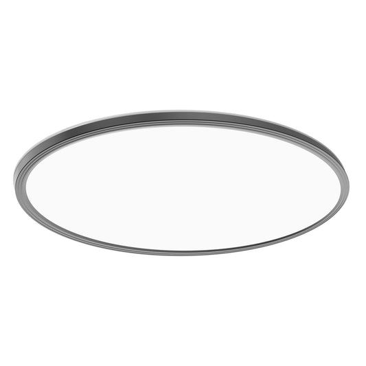 Feit Electric FP32RT6WYBK 32 in. 50W 6-Way Selectable White Oval Nickel and Matte Black Edge-lit Flat Panel Ceiling Light