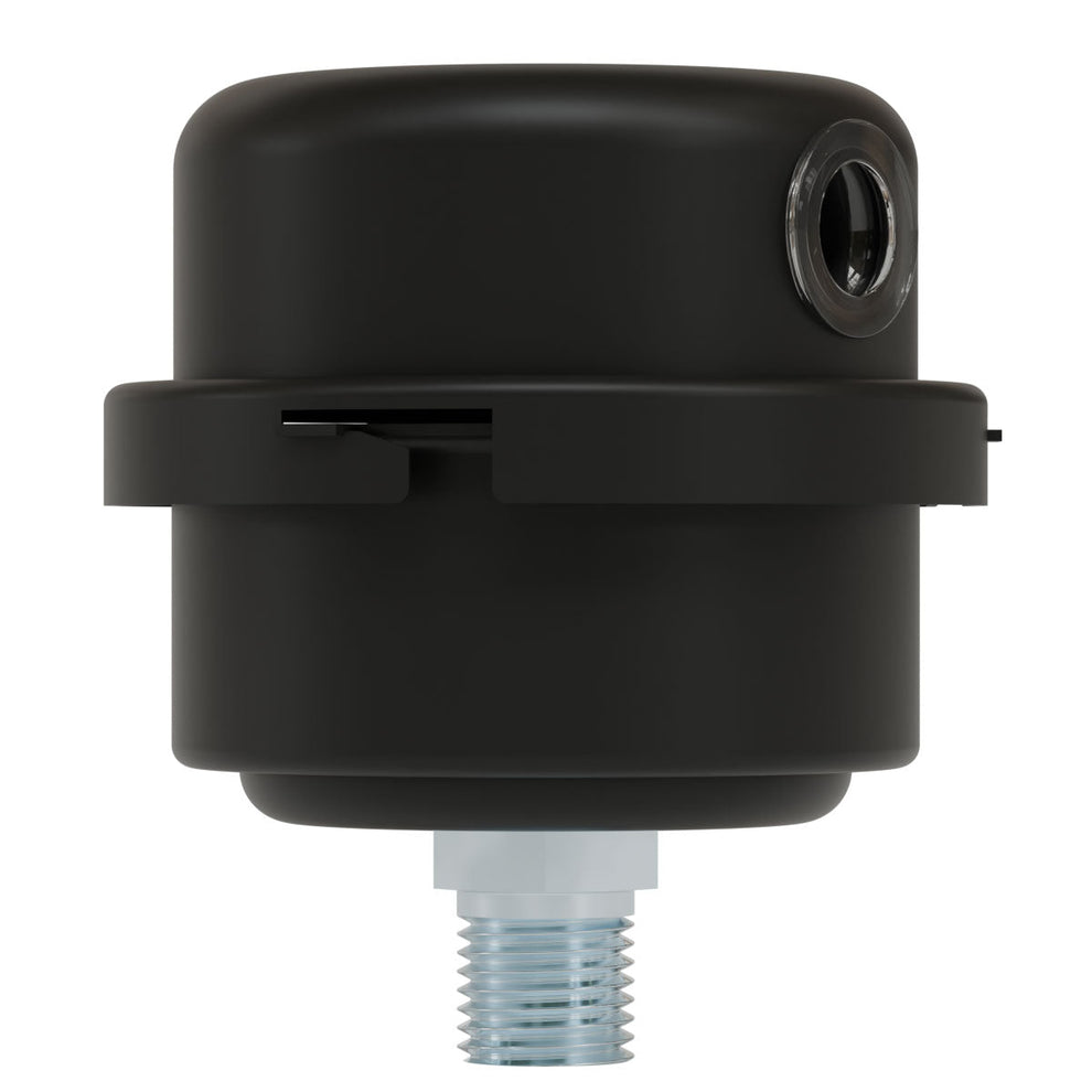 Solberg FS-04-025 Air Inlet Filter Silencer – 1/4" NPT, 5 Micron Polyester Element, Compact Industrial Intake Filter