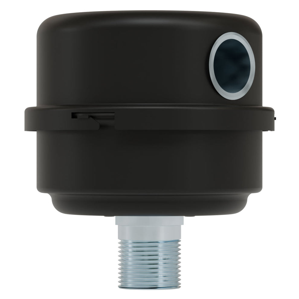 Solberg FS-11-075 Air Inlet Filter Silencer with Weatherhood – 3/4" NPT, 10 Micron Polyester, 25 SCFM