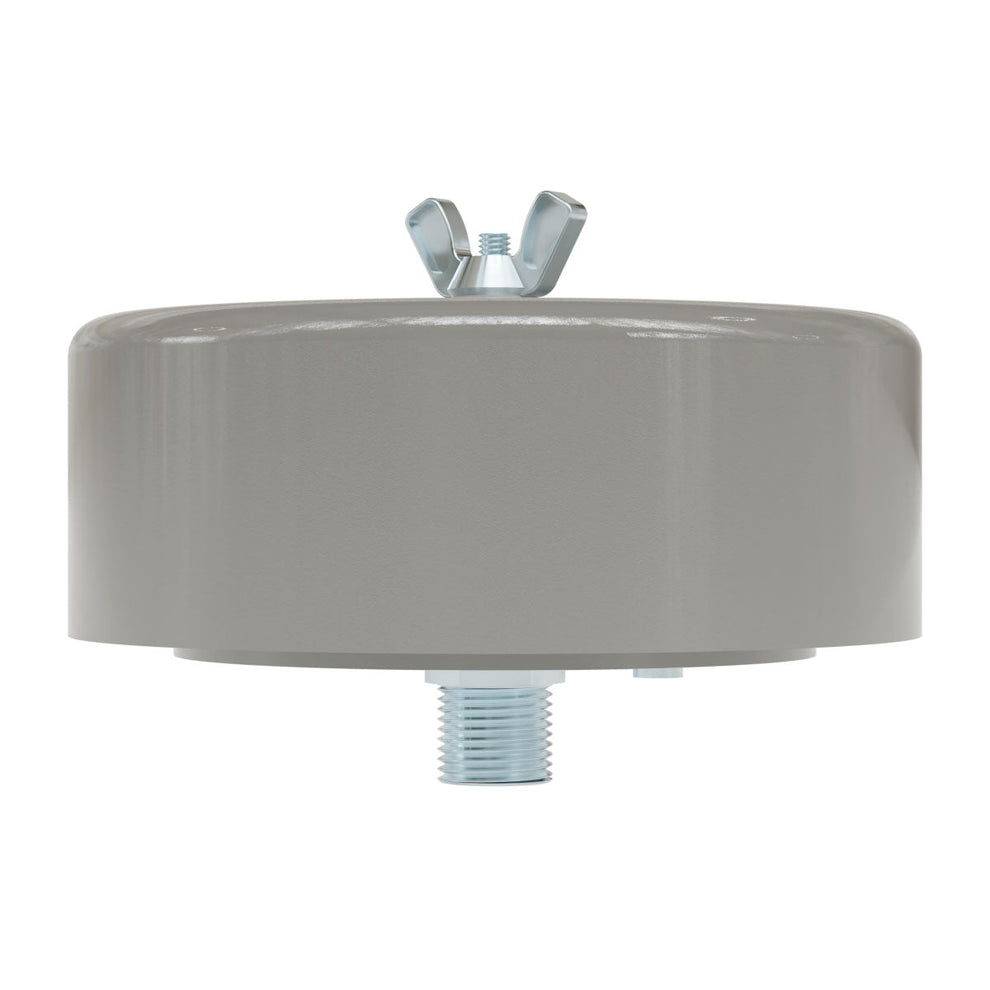 Solberg FS-14-050 Inlet Filter Silencer with Weatherhood for Blower, Fan & Compressor, 1/2" MNPT, 2 Micron Paper Element, Black