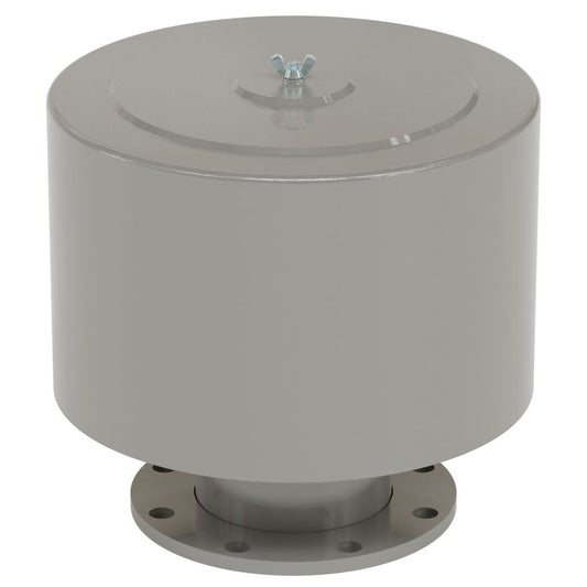 Solberg FS-275P-600F Air Inlet Filter Silencer with Weatherhood – 6" Flanged Connection, 5 Micron Polyester, 780 CFM