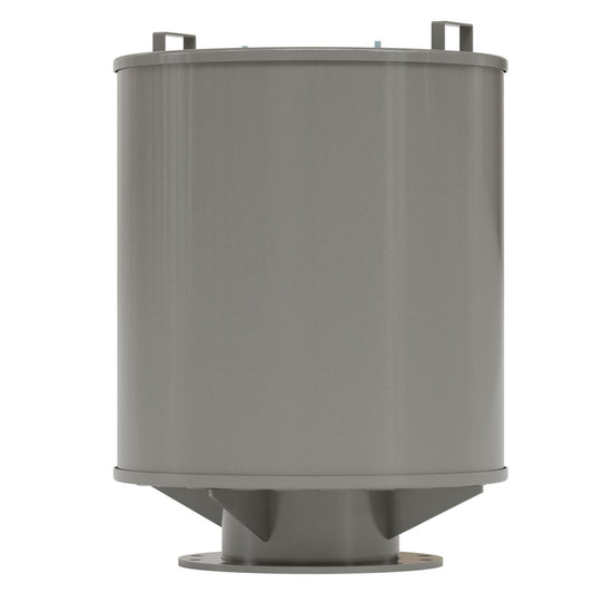 Solberg FS-384P-2-1200F Dual Inlet Filter Silencer with Weatherhood, Dual 12" ANSI Flange Connections, Paper Filter Elements, 5200 SCFM, 2 Micron