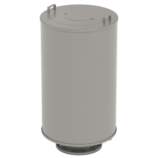 Solberg FS-485P-2-1400F Dual Air Inlet Filter Silencer with Weatherhood – Dual 14" Flanged Connections, 5 Micron Polyester, 9400 CFM