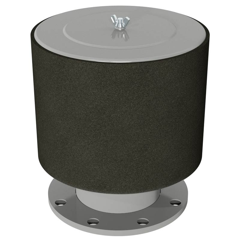 Solberg FT-275P-600F Exposed Intake Filter with Weatherhood, 6" ANSI Flange, Polyester 5 Micron, 1100 SCFM