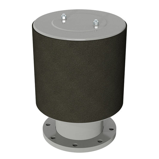 Solberg FT-377P-600F Heavy-Duty Exposed Intake Filter with Weatherhood, 6" ANSI Flange, Polyester 5 Micron