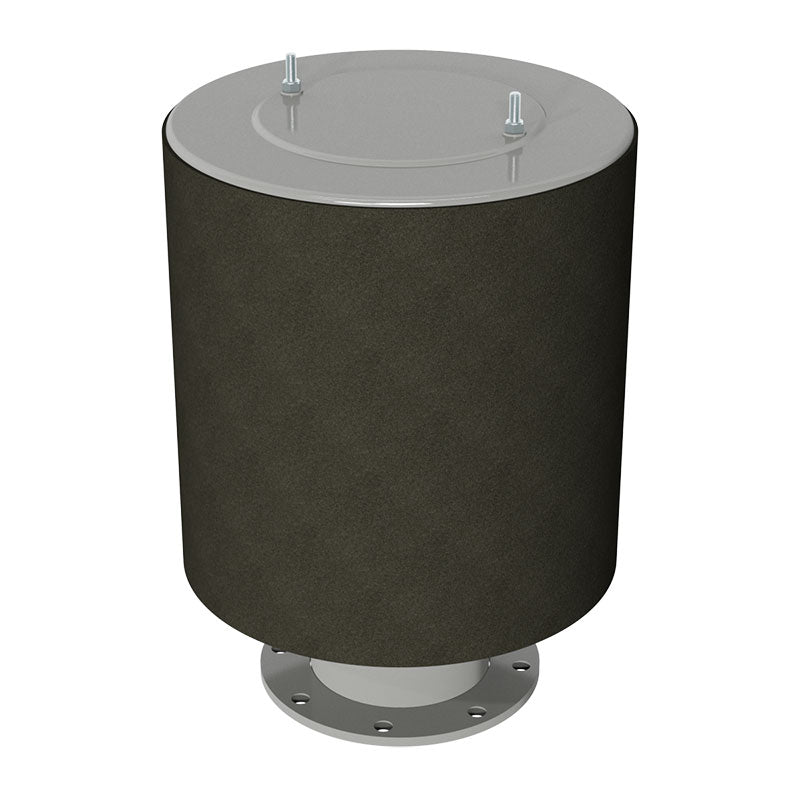 Solberg FT-485P-1000F Heavy-Duty Exposed Intake Filter with Weatherhood, 10" ANSI Flange, Polyester 5 Micron