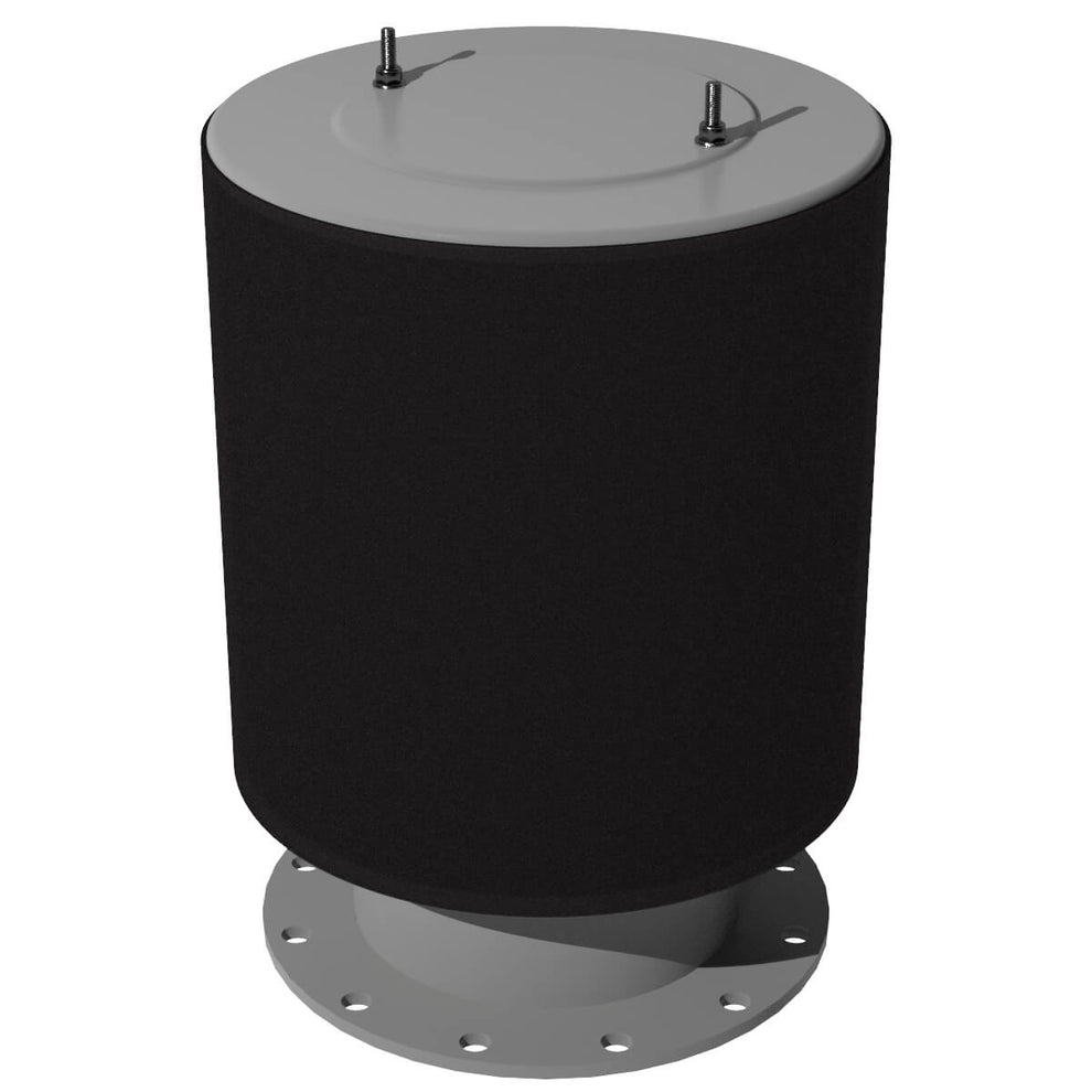 Solberg FT-485P-1200F Heavy-Duty Exposed Intake Filter with Weatherhood, 12" ANSI Flange, Polyester 5 Micron, 4700 SCFM