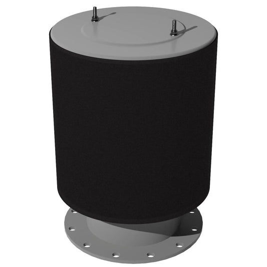 Solberg FT-485P-1200F Heavy-Duty Exposed Intake Filter with Weatherhood, 12" ANSI Flange, Polyester 5 Micron, 4700 SCFM