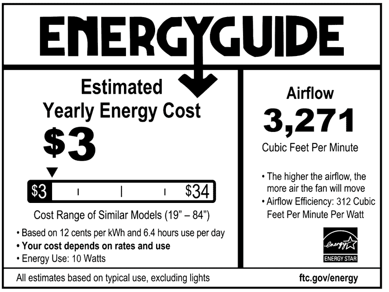 Delta Breez VCA523LED-30-BK Breez Benicia, 52-inch 3-Blade, Wet Rated, Ceiling Fan with LED Light and Remote Control (Black)