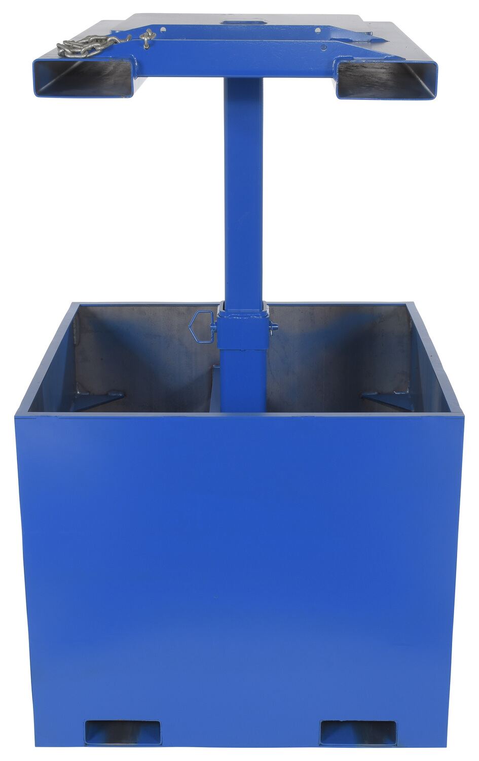 Vestil FWBC-4242-4 Steel Trash Bin Compactor 4,000 lb. Filled Weight Blue, Empty
