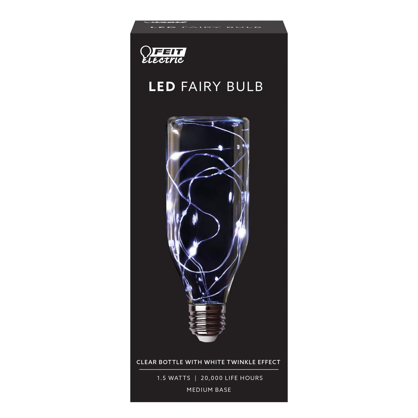 Feit Electric FY/BOT/SW/TWK/LED Twinkling LED Fairy Bottle Light Bulb