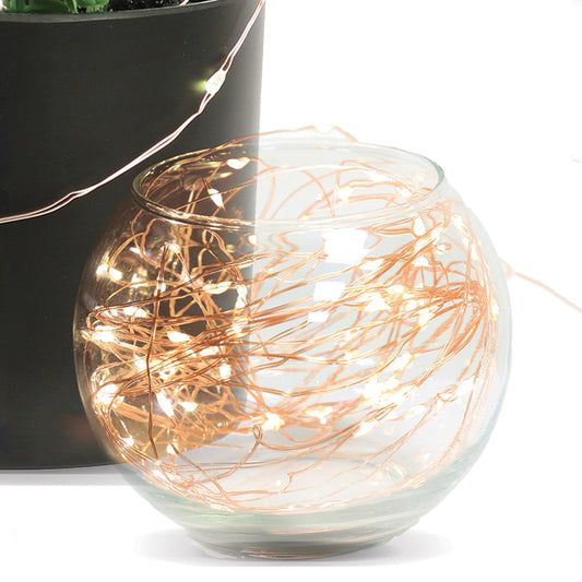 Feit Electric FY30-100/WW/ROSE 30 ft. Rose Gold Wire Fairy String Lights