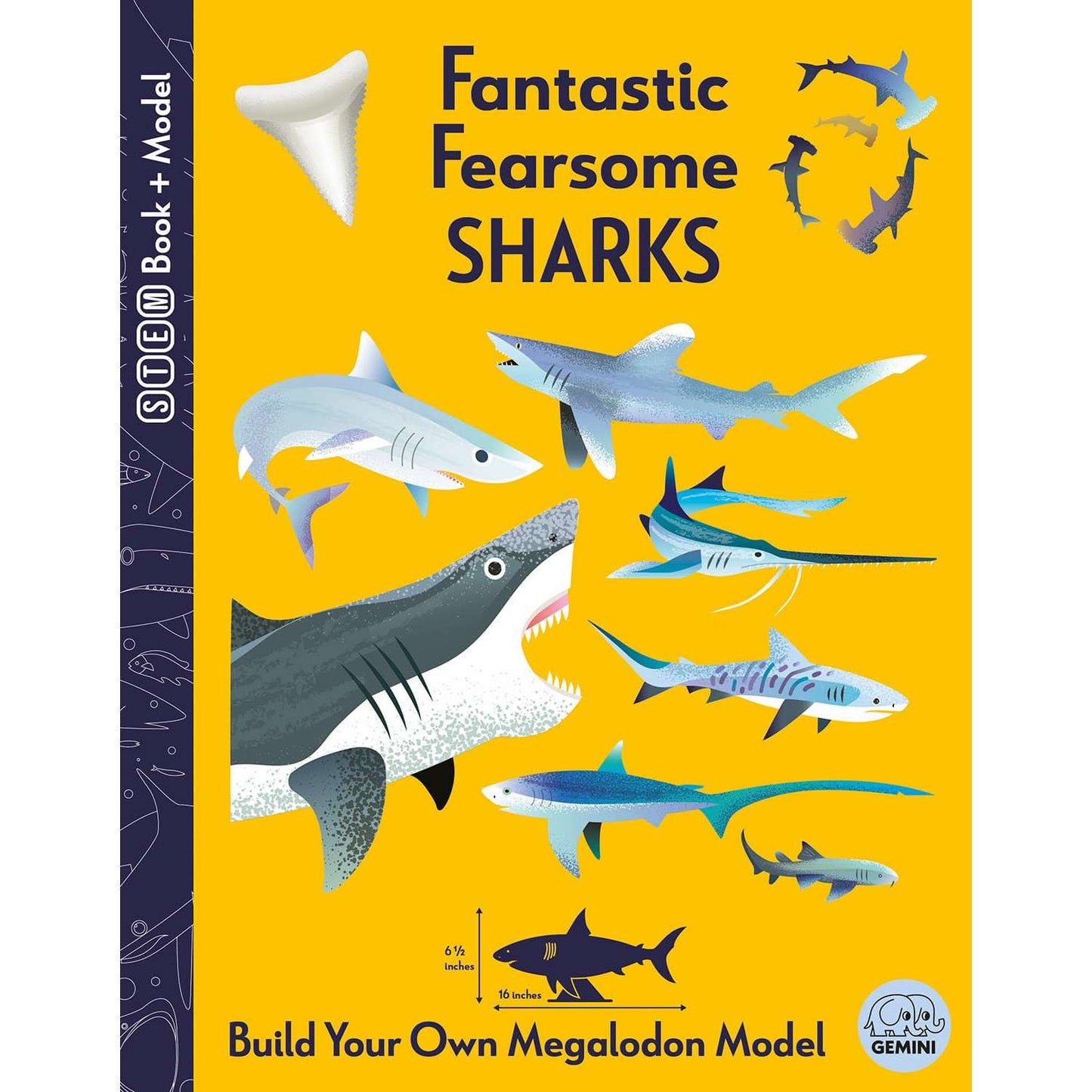Paradise Clay PGW302 Fantastic Fearsome Sharks (STEM Book + Model Kits) - Book