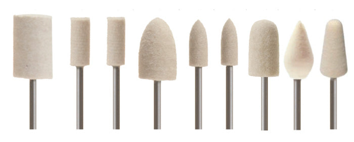 Foredom A-MS18-24 Mtd Felt Bob-Medium Bullet, 6Mm, 2.35Mm