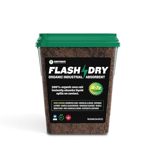 EarthSafe FDBUCKET5L FlashDry Coir Absorbent - 5 Liters