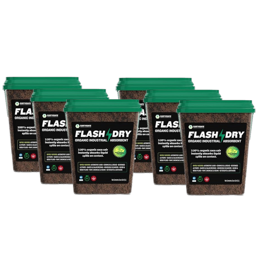 EarthSafe FDBUCKET5L6PK FlashDry Coir Absorbent - 5 Liters - 6 Pack