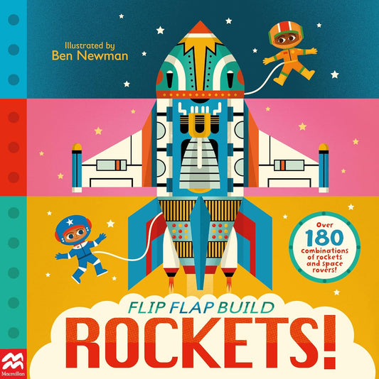 Paradise Clay MPS278 Flip, Flap, Build: Rockets - Book