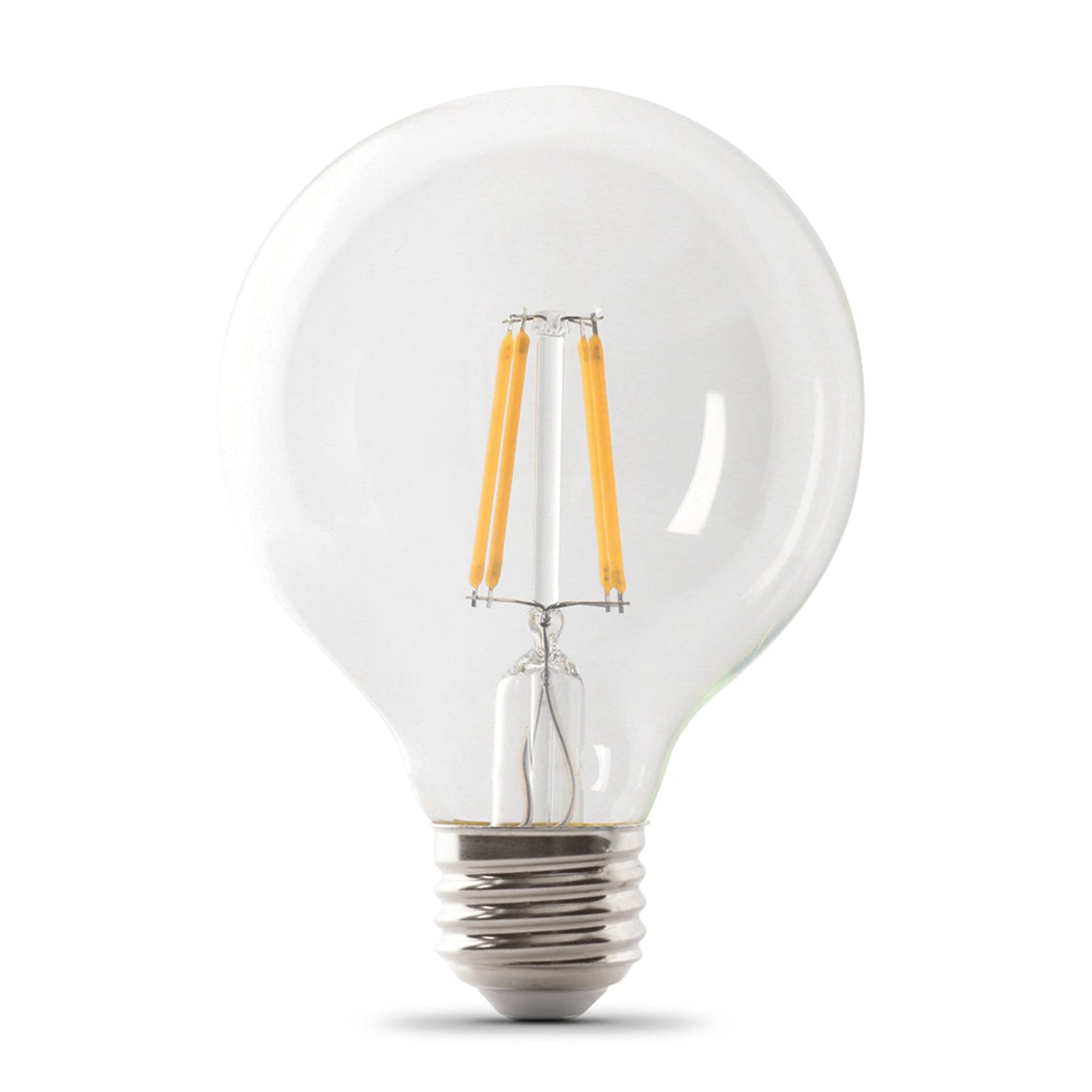 Feit Electric G2525/930CA/FIL/3 2.5W (25W Replacement) Bright White (3000K) E26 Base G25 Clear Filament LED Bulb (3-Pack)