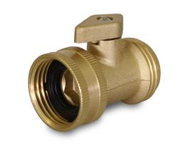 Everflow G44-3434  SINGLE HOSE SHUT-OFF BRASS GARDEN HOSE FITTING (NOT FOR POTABLE USE)