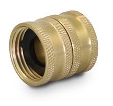 Everflow G50S-3434  3/4" FH x 3/4" FH SWIVEL ADAPTER BRASS GARDEN HOSE FITTING (NOT FOR POTABLE USE)