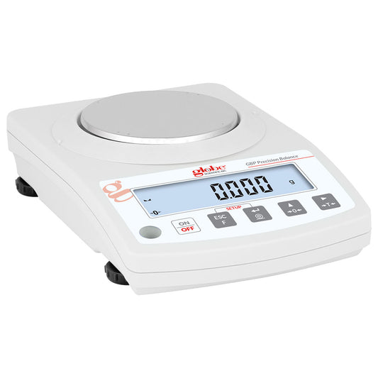 Globe Scientific GBP-203-CT Balance Toploading Precision Portable 200g X 1mg External Calibration 100-240V 50-60Hz Rechargeable Internal Battery Includes ISO/IEC 170252017 Caibration Certificate