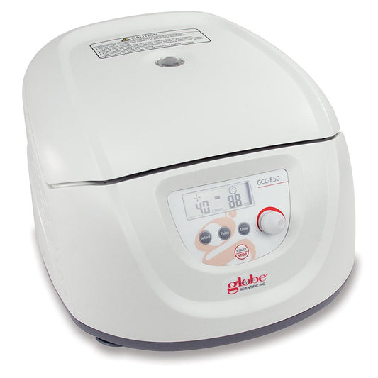 Globe Scientific GCC-E50 Centrifuge Clinical Enhanced 120-240v 50/60Hz w/ 6-Place Rotor Sleeves & Risers