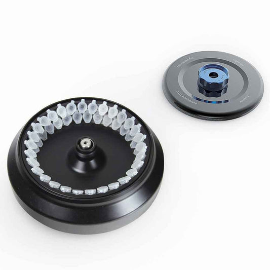 Globe Scientific GCC-MP-2ML30 Rotor with Lid for use with GCC-MP Series Multi-Purpose Clinical Centrifuges Aluminum Alloy Fixing Clips and O-Ring 15000rpm max 30-Place for 1.5mL and 2.0mL Microcentrifuge Tubes