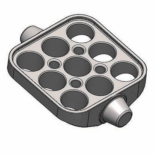 Globe Scientific GCC-MP-SWING-7ML36 Buckets for use with GCC-MP-SWING Rotor 4 each for 36 x 3mL and 7mL tubes (9 tubes per bucket)