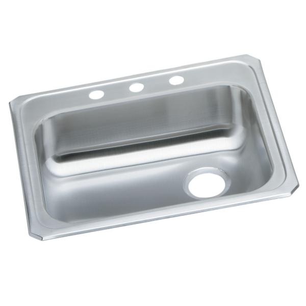 Elkay GECR2521R Celebrity® Stainless Steel 25" x 21-1/4" x 5-3/8" Single Bowl Drop-in Sink