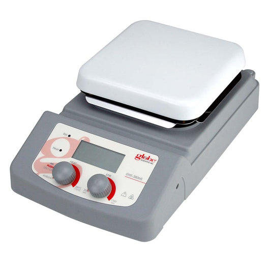 Globe Scientific GHS-380HS-UK-EU Hotplate Stirrer Digital 380C Maximum Temperature 5.5 x 5.5