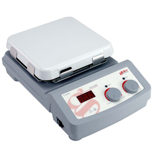 Globe Scientific GHS-550HS-UK-EU Hotplate Stirrer Digital 550C Maximum Temperature 7 x 7 inch glass ceramic top plate 200-240v 50-60Hz