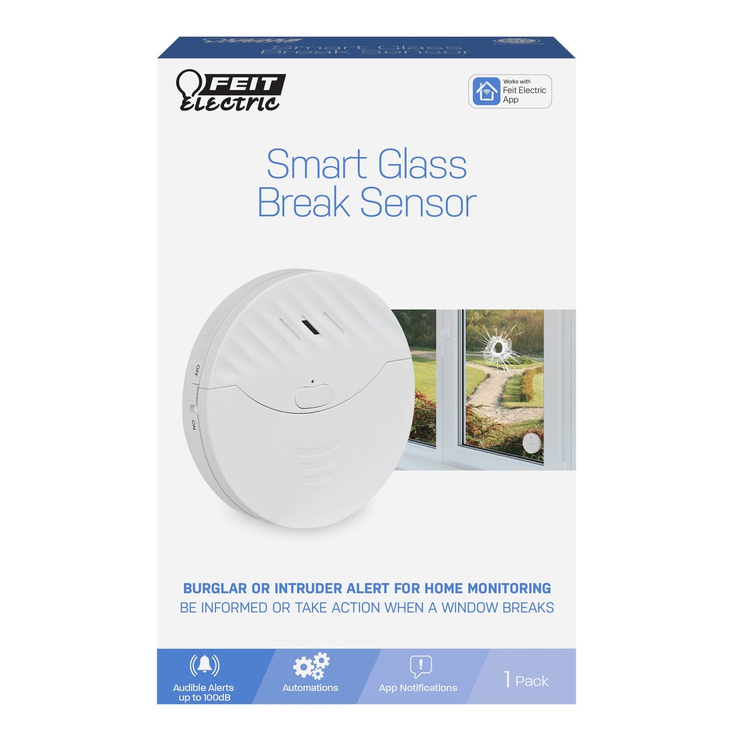 Feit Electric GLASSBREAK/WIFI WIFI Glass Break Smart Sensor
