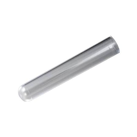 Globe Scientific 111011 Test Tube 16 x 100mm (12mL) PS No Rim 500/Bag 2 Bags/Unit