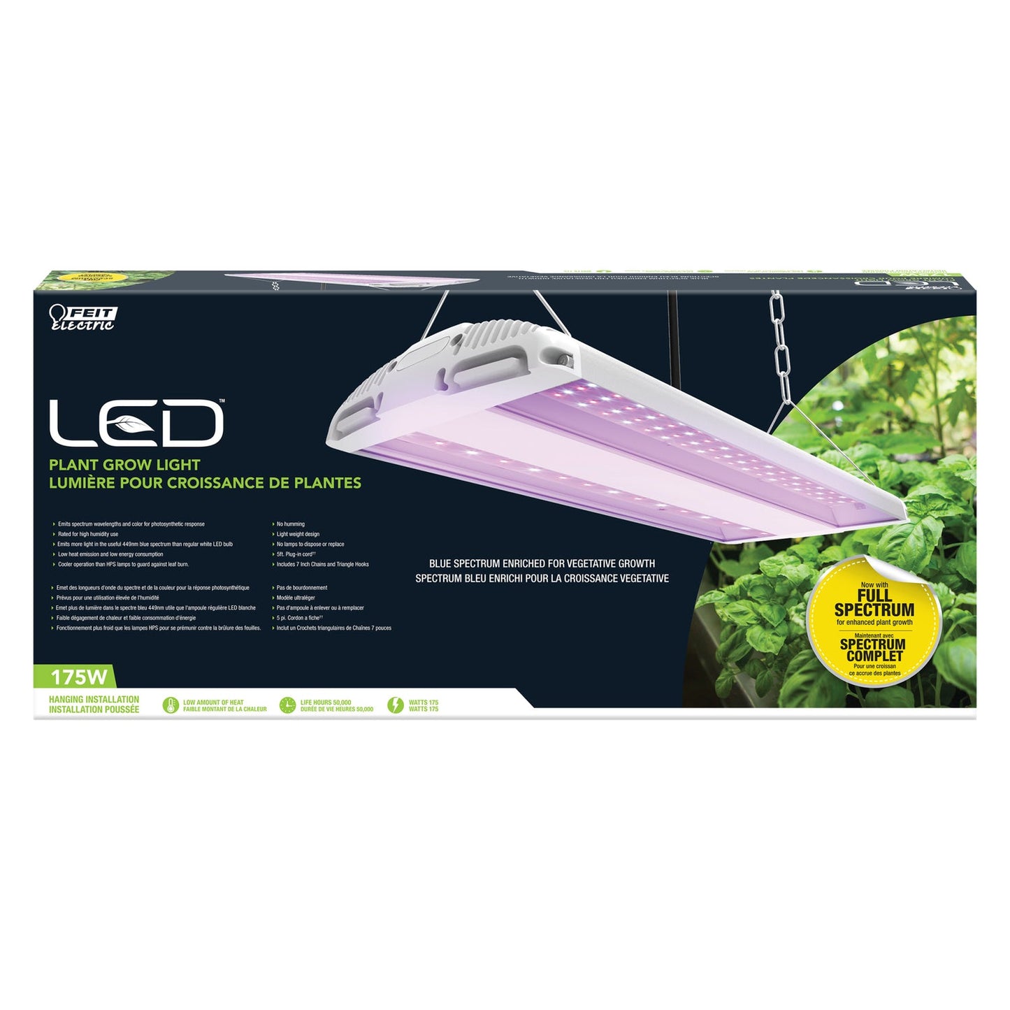 Feit Electric GLP20FS/HB/175W/LED 20 in. 175W High Bay Full Spectrum LED Grow Light
