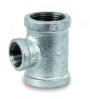 Everflow GMRT2002  2" x 3/4" Reducing Tee Galvanized Malleable