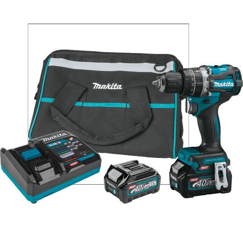 Makita GPH02D 40V max XGT® Compact Brushless Cordless 1/2" Hammer Driver‘Drill Kit (2.5Ah)