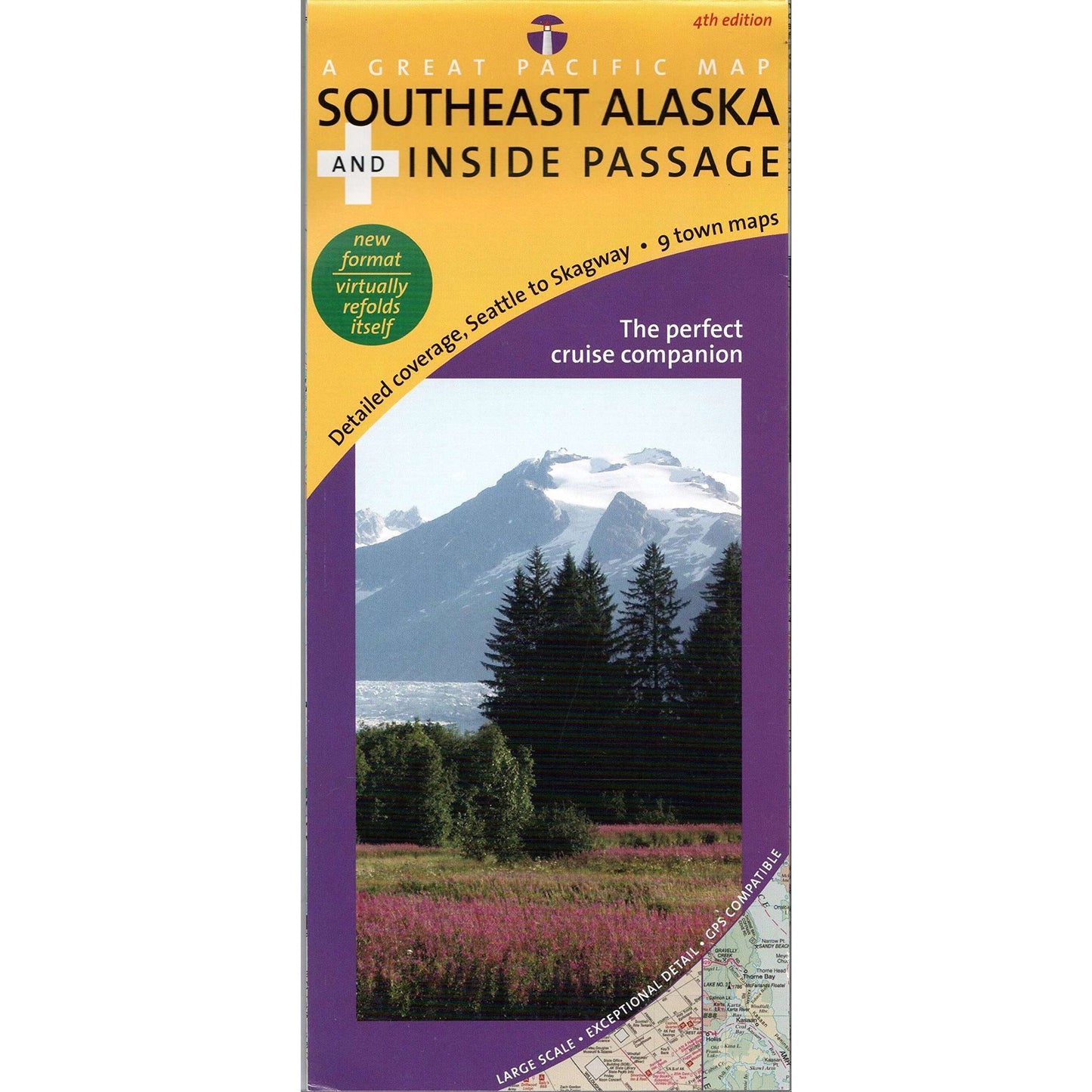 Paradise Clay GPR013 Southeast Alaska and Inside Passage Recreation Map & Cruise Guide, 4th Edition