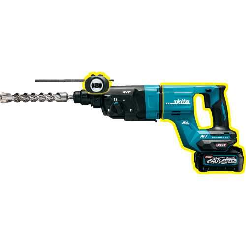 Makita GRH07M1 40V max XGT® Brushless Cordless 1‘1/8" SDS‘PLUS AVT® Rotary Hammer (D‘Handle) Kit, AFT®, AWS® Capable (4.0 Ah)