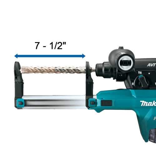 Makita GRH07ZW 40V max XGT® Brushless 1‘1/8" SDS‘PLUS AVT® Rotary Hammer (D‘Handle) w/ Dust Extractor, AFT®, AWS® Capable, Tool Only
