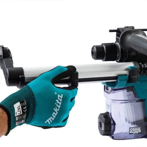 Makita GRH08M1W 40V max XGT® Brushless Cordless 1‘3/16" SDS‘PLUS AVT® Rotary Hammer Kit w/Dust Extractor, AFT®, AWS® Capable (4.0Ah)