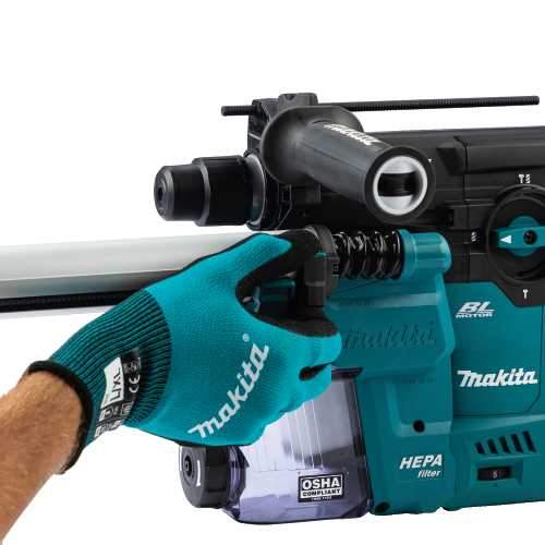 Makita GRH08M1W 40V max XGT® Brushless Cordless 1‘3/16" SDS‘PLUS AVT® Rotary Hammer Kit w/Dust Extractor, AFT®, AWS® Capable (4.0Ah)