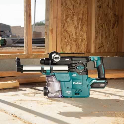 Makita GRH08ZW 40V max XGT® Brushless Cordless 1‘3/16" SDS‘PLUS AVT® Rotary Hammer w/ Dust Extractor, AFT®, AWS® Capable, Tool Only