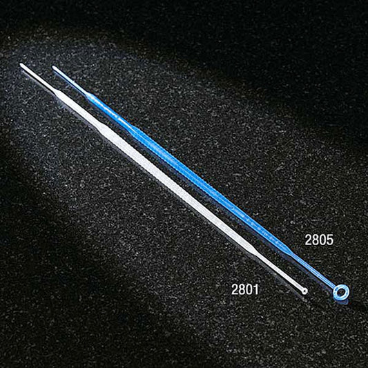 Globe Scientific 2805 Inoculation Loop Flexible 10uL with Needle STERILE Blue 20/Peel Pack 50 Packs/Unit