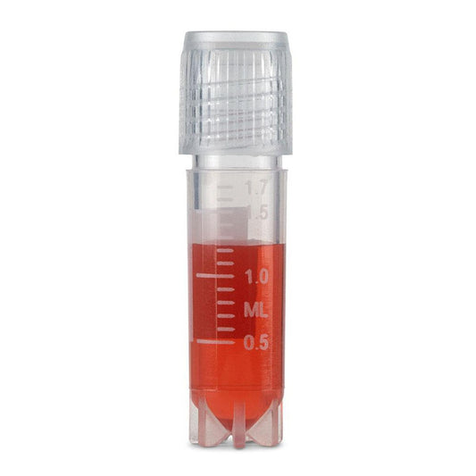 Globe Scientific 3030-2S Diamond Essentials Cryogenic Vials 2.0ml Sterile External Threads Attached SC CB SS PG WS
